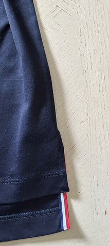 New $540 Thom Browne Short Sleeve Mockneck T Shirt Navy Size L ( 3 ) Italy