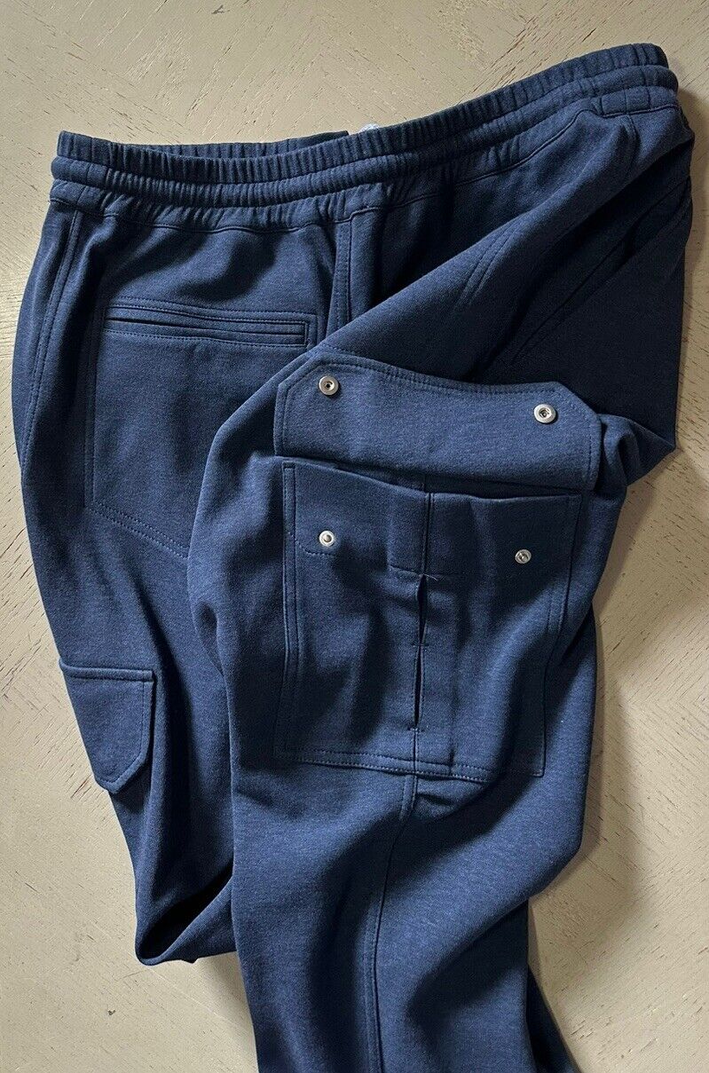 New $1850 Brunello Cucinelli Men’s Drawstring Jogger Track Pants Navy Size L