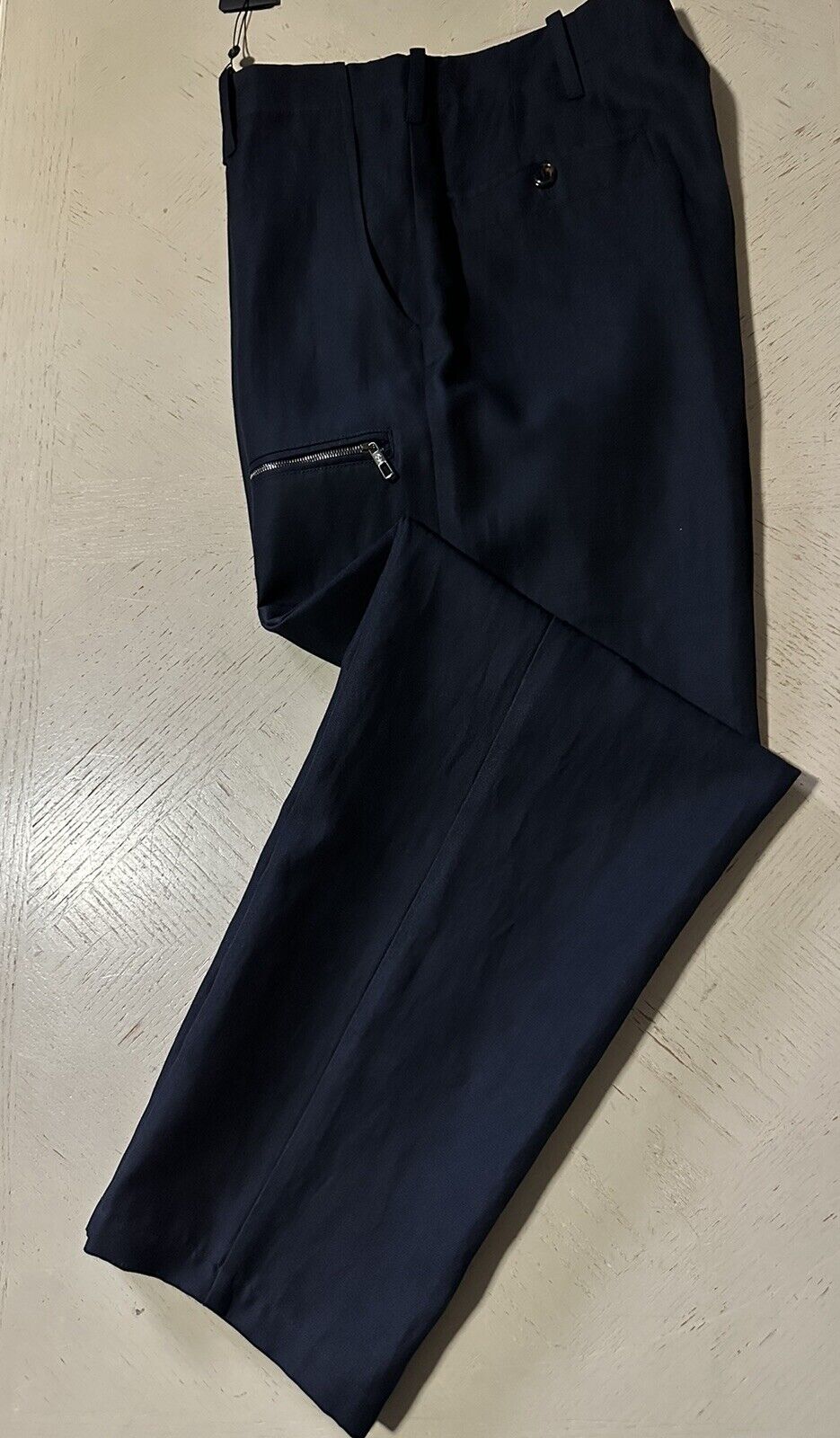 NWT $1195 Giorgio Armani Men’s Linen/Wool Pants Navy 36 US/52 Eu Italy