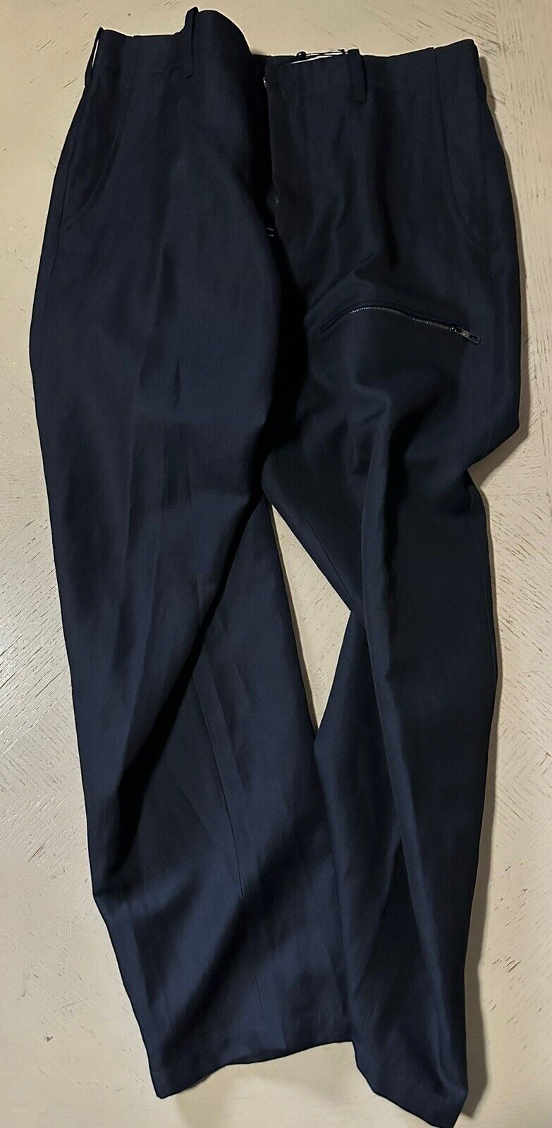 NWT $1195 Giorgio Armani Men’s Linen/Wool Pants Navy 36 US/52 Eu Italy