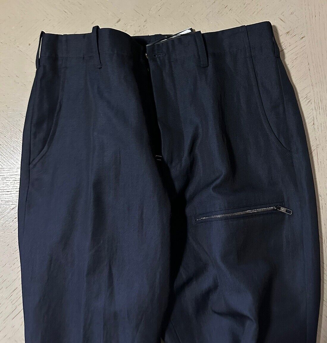 NWT $1195 Giorgio Armani Men’s Linen/Wool Pants Navy 36 US/52 Eu Italy