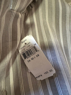 New $905 Z Zegna Sport Coat Blazer Jacket Gray Striped 44 US/56 Eu