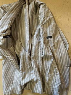New $905 Z Zegna Sport Coat Blazer Jacket Gray Striped 44 US/56 Eu
