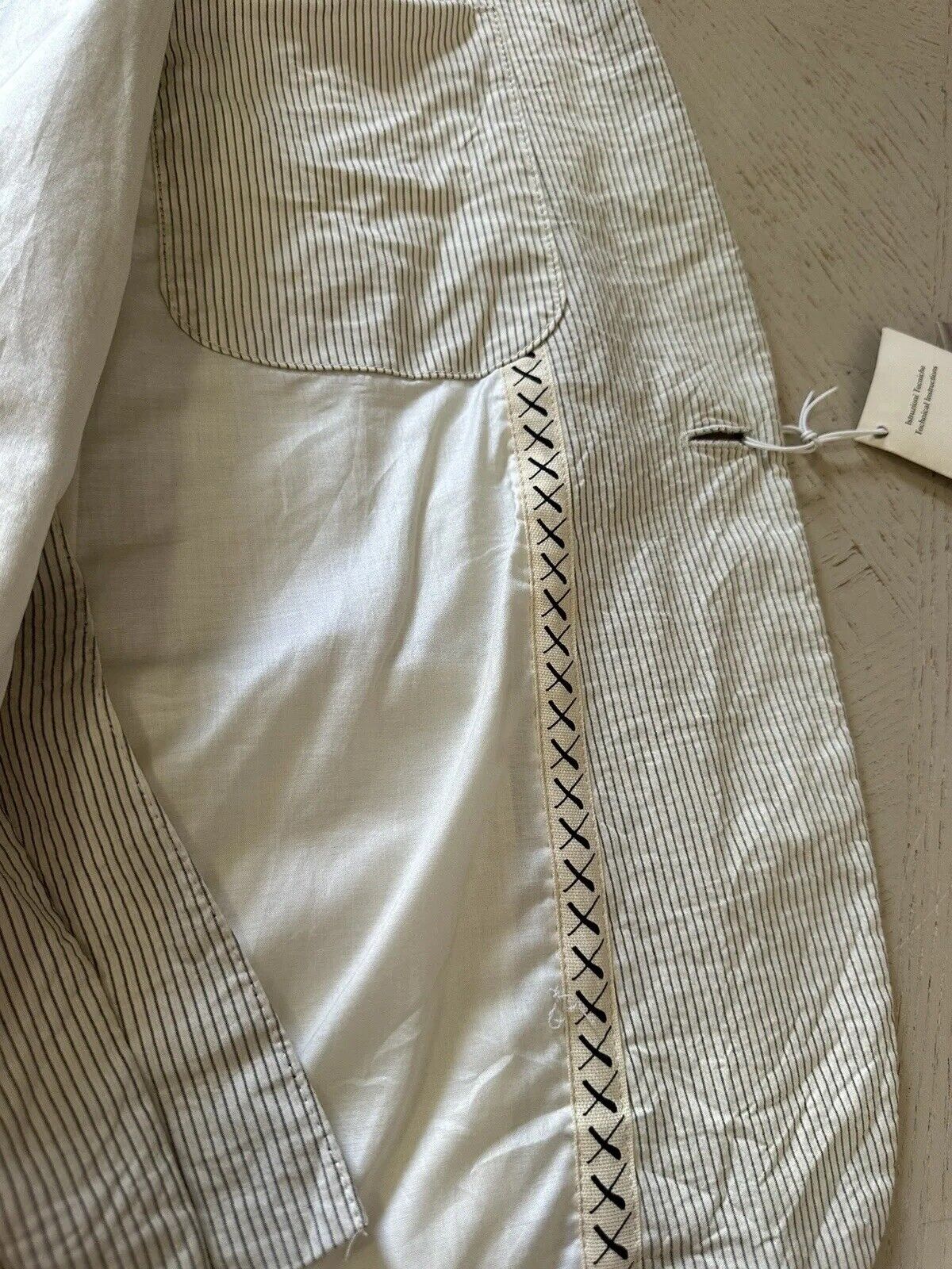 NWT $980 EXTE Men’s Sport Coat Jacket Blazer Off White Striped 40 US/50 Eu Italy