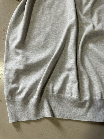 New $595 Brunello Cucinelli Men’s Johnny Collar T Shirt Color FOG 58 Eu ( XXL )