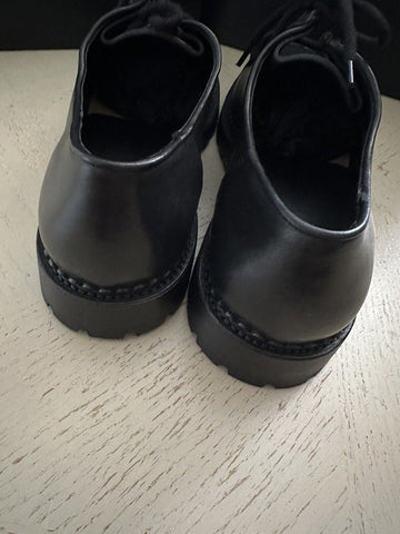 NIB $945 Saint Laurent Men Leather Shoes Black 10 US/43 Eu 687532