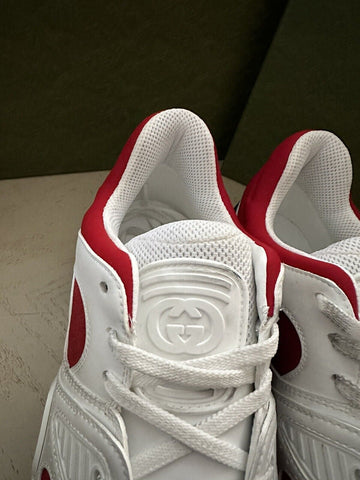 New $950 Gucci Men Demetra Basket Low Top Sneakers White/Red 9.5 US/9 UK 697882