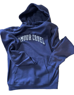 NWT $950 Saint Laurent Men’s Hoodie Decoupe Pullover Color Blue Size XS
