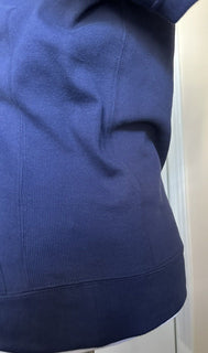 NWT $950 Saint Laurent Men’s Hoodie Decoupe Pullover Color Blue Size XS