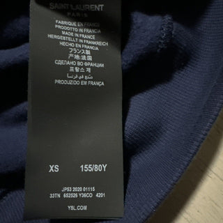 NWT $950 Saint Laurent Men’s Hoodie Decoupe Pullover Color Blue Size XS