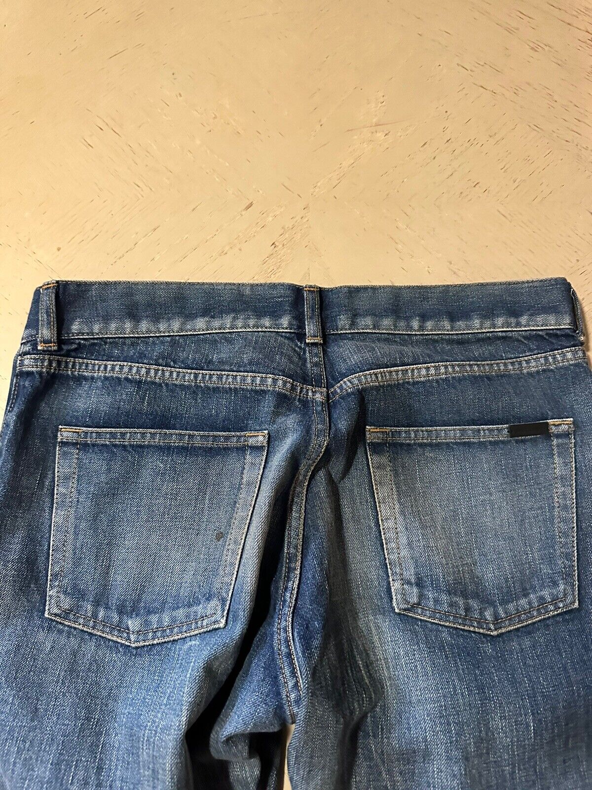 NWT $890 Saint Laurent Men slim jeans in dirty blue denim 29 US ( Waist 31 )
