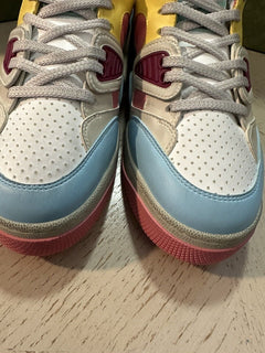 New $950 Gucci Women Demetra Basket Sneakers Pink/Blue/Multi 9 US/39 Eu 700291