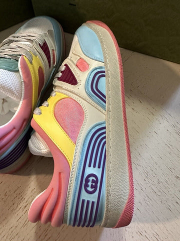 New $950 Gucci Women Demetra Basket Sneakers Pink/Blue/Multi 9 US/39 Eu 700291