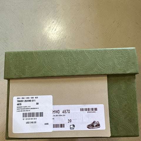 New $950 Gucci Women Demetra Basket Sneakers Pink/Blue/Multi 9 US/39 Eu 700291