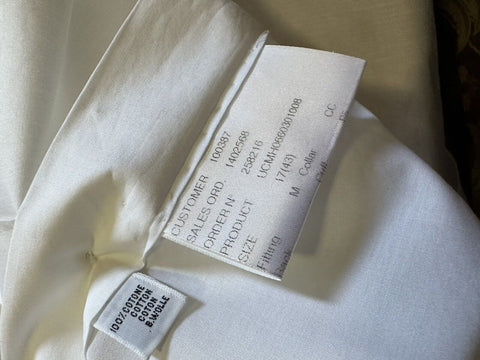 NWT $1165 Kiton Contemporary-Fit French Cuff Dress Shirt White 17/43 Italy