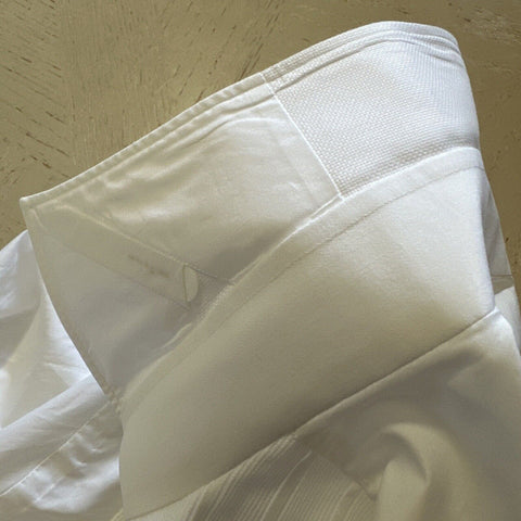NWT $1165 Kiton Contemporary-Fit French Cuff Dress Shirt White 17/43 Italy