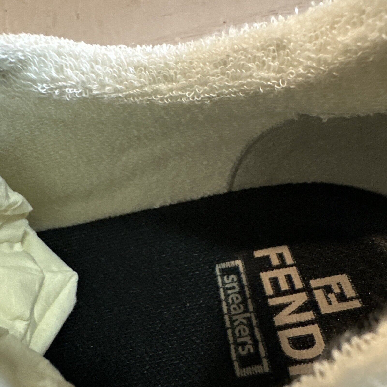 NIB $930 Fendi Men FF Fendi Leather/Fabric Iconic Sneakers Black/Red 11 US/10 UK
