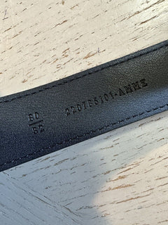 New $920 Fendi Womens FF Logo Leather Baguette Belt Black 32/80 8C0674