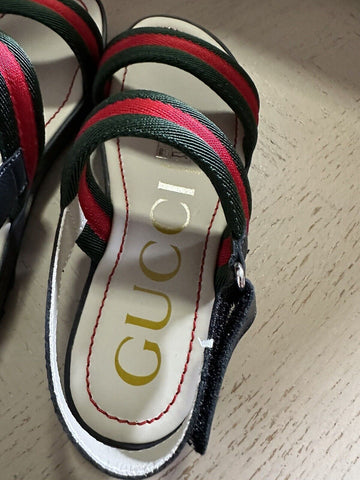 NIB Gucci Kids Sandal Shoes Green/Red Size 31 Gucci 501060