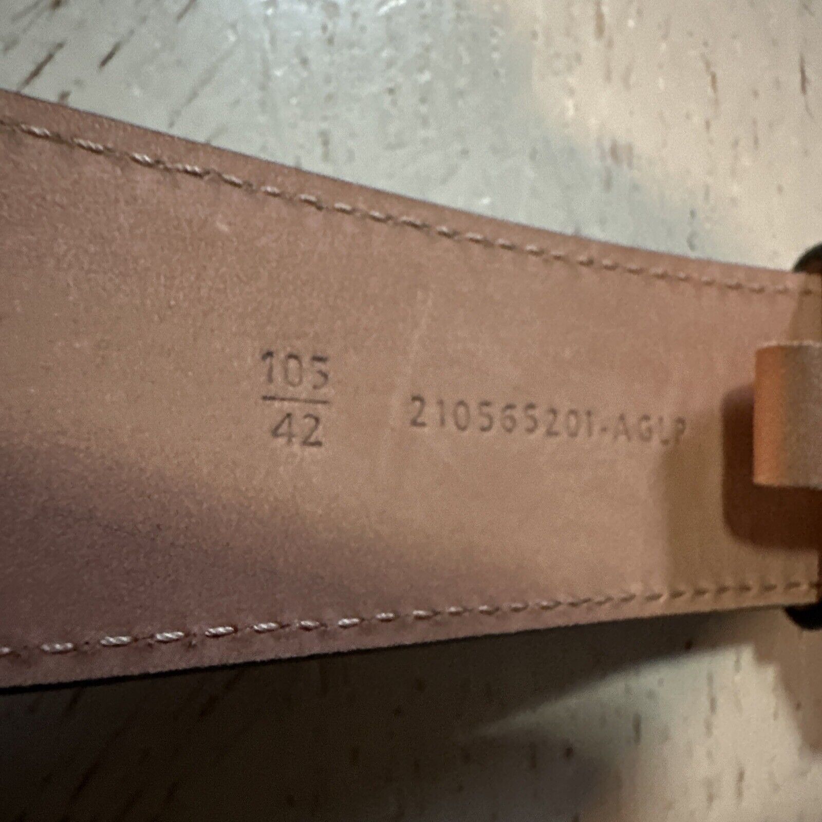 New $590 Fendi Men FF Logo Leather Belt Gray/Black 105/42