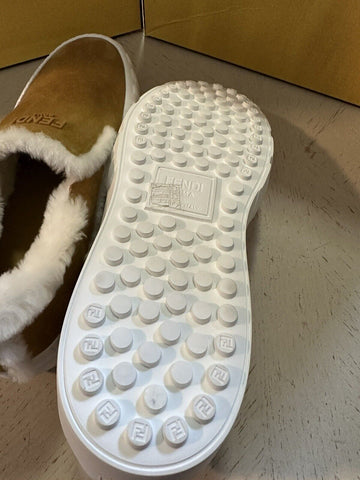 NIB $995 Fendi Men Suede Sneakers Shoes Brown 10 US/9 UK 7E1469