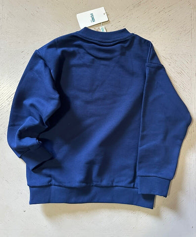 NWT $470 Fendi Boys Sweatshirt Pullover Sweaters Navy Size 6A Italy