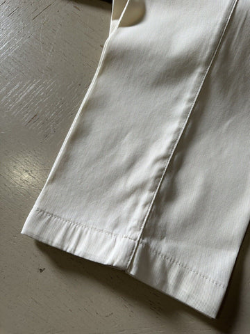 NWT $1795 Kiton Men’s Silk Blend Pants Cream 40 US/56 Eu Hand made in Italy