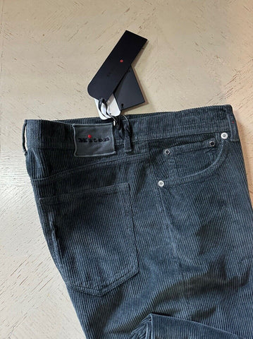 NWT $1495 Kiton Men’s Corduroy Cashmere Blend Pants MD Green 34 US/50 Eu Italy