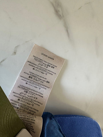 NWT Gucci Mens GG Logo Baseball Cap hat Royal Blue Size M