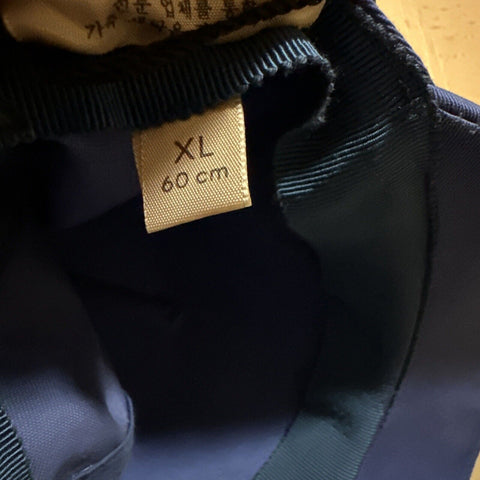 NWT Gucci Mens GG Logo Baseball Cap hat Royal Blue Size XL