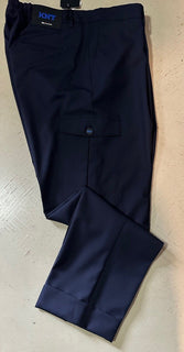 NWT $1395 KNT BY KITON Wool Cargo Dress Pants Navy 36 US/52 Eu Iraly