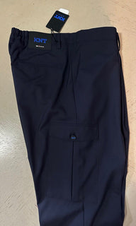 NWT $1395 KNT BY KITON Wool Cargo Dress Pants Navy 36 US/52 Eu Iraly