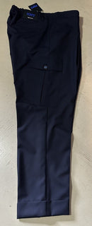 NWT $1395 KNT BY KITON Wool Cargo Dress Pants Navy 36 US/52 Eu Iraly