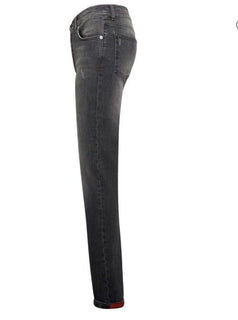 NWT $1495 Kiton Men High Rise Faded Jeans Black 30 US/46 Eu Italy