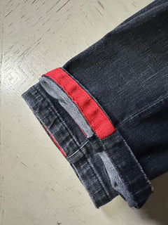 NWT $1495 Kiton Men High Rise Faded Jeans Black 30 US/46 Eu Italy