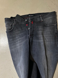NWT $1495 Kiton Men High Rise Faded Jeans Black 30 US/46 Eu Italy