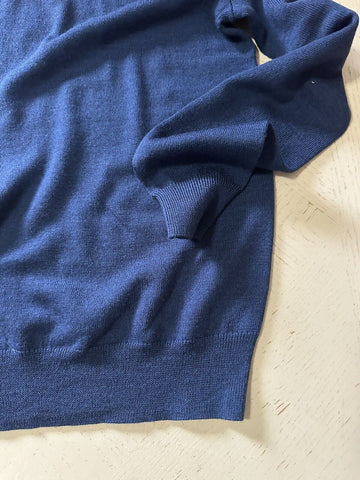 New $995 Brunello Cucinelli Men’s Crewneck  Sweater Blue Size S