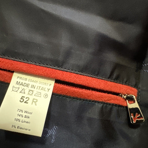 New $2750 Isaia Portofino Plaid Wool Blend Shirt Jacket Blue 42 US/52 Eu Italy