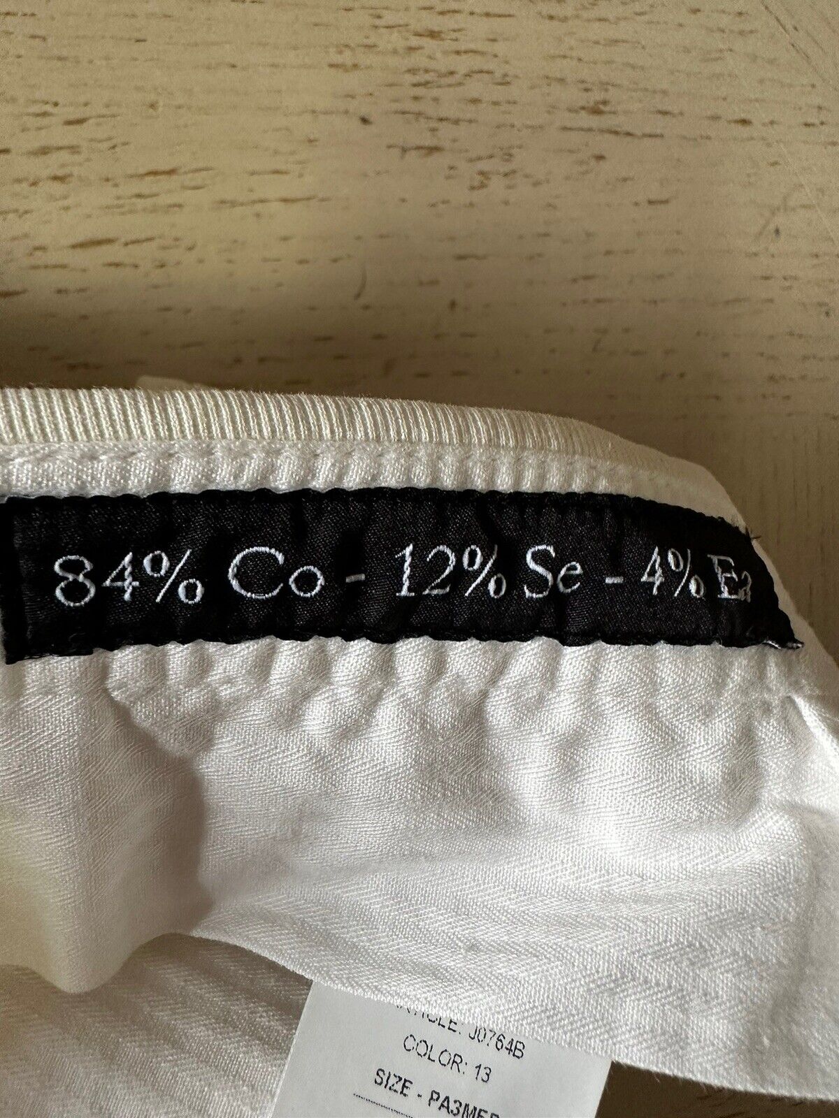NWT $1795 Kiton Men’s Silk Blend Pants Cream 38 US/54 Eu Hand made in Italy