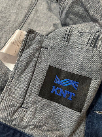 New $1795 KNT BY Kiton Men Graphic Denim Oversized Jacket Size 42 US/52 Eu
