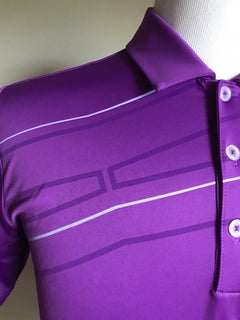 New $75 adidas Men’s Short Sleeve Shirt Purple Size Small - BAYSUPERSTORE