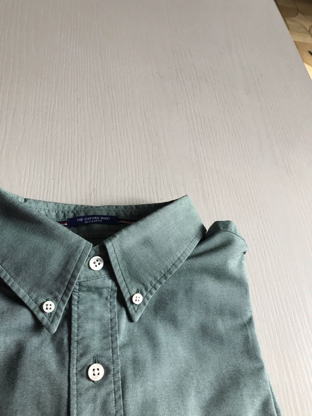 $359 GANT  Dress Shirt Green Size 44/17.5