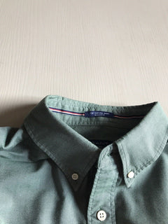 $359 GANT  Dress Shirt Green Size 44/17.5