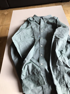 $359 GANT  Dress Shirt Green Size 44/17.5