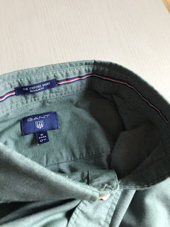 $359 GANT  Dress Shirt Green Size 44/17.5