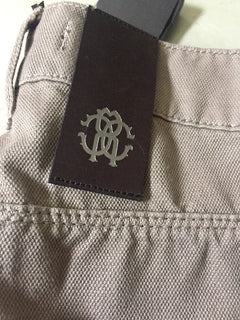 New $405 Roberto Cavalli Jeans Pants Men Brown Size 30 ( Measured 32 ) Italy