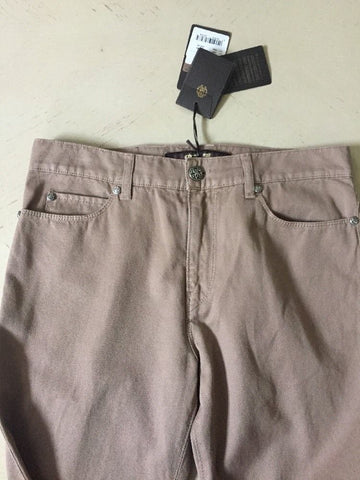 New $405 Roberto Cavalli Jeans Pants Men Brown Size 30 ( Measured 32 ) Italy