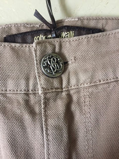 New $405 Roberto Cavalli Jeans Pants Men Brown Size 30 ( Measured 32 ) Italy