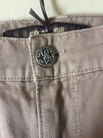 New $405 Roberto Cavalli Jeans Pants Men Brown Size 30 ( Measured 32 ) Italy