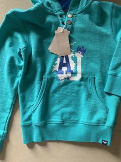New $210 Armani Junior Boys Sweater Jacket Teal 10Y
